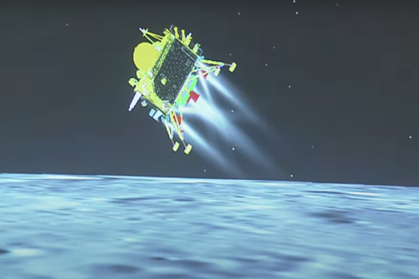  Chandrayaan 3 Vikram Lander creates huge dust in Moon after landing 