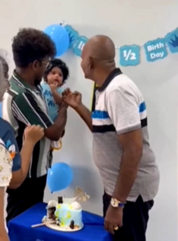 super singerAjay krishna celebrating that it has been half a year since the birth of the child