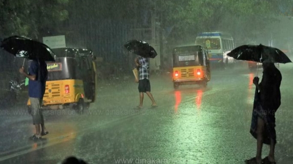 Rain will be occur in 17 districts of Tamil Nadu in the next 3 hours 