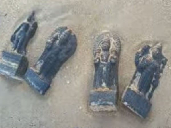 Ancient idol found on Chennai Marina beach 