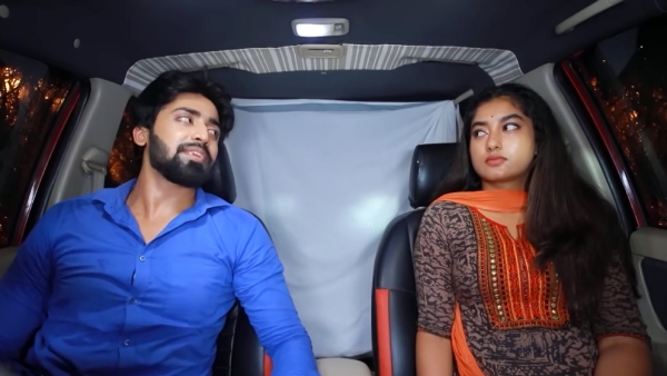  Netizens teasing the kaatrukkenna veli serial make baths inside the car 