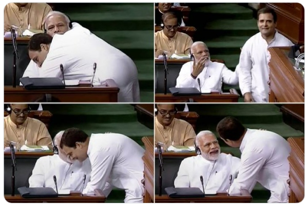 Flash Back: 2018 No Confidence motion Debate- Rahul Gandhi Hug PM Modi in Loksabha