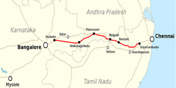  What are the Standout features of Chennai Bangalore Expressway
