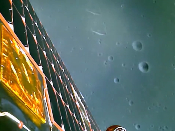 ISRO released a video of the Chandrayaan 3 Vikram lander touching the moon