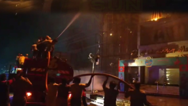 Fire accident in Chennai silks shop in Kumbakonam 