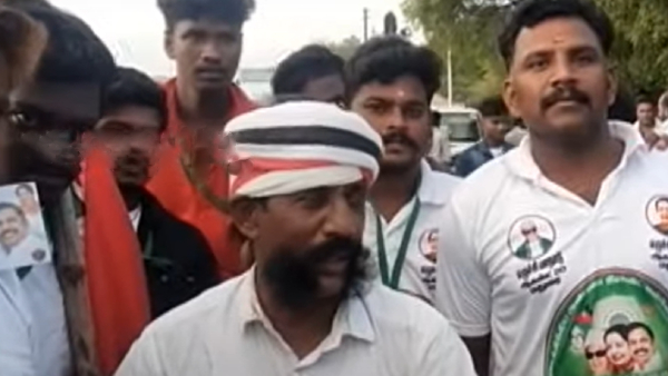 ADMK Cadre participated in the Madurai conference after the surgery on his hand 