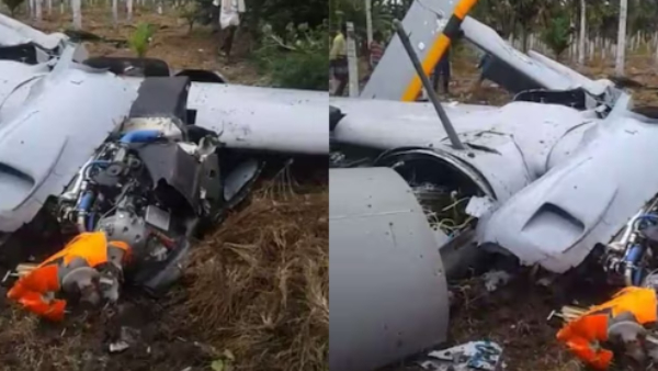  Unmanned testing aircraft crashes in a crashes during testing in Karnataka 