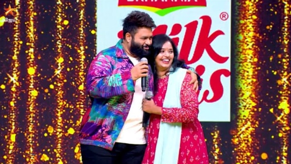 super singer junior 9 August 19 and 20 promo 7 Thamans wife Shri Varshini is present 