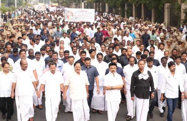 On August 7, on the occasion of Karunanidhi 5th death anniversary, DMK will take out a peace rally 