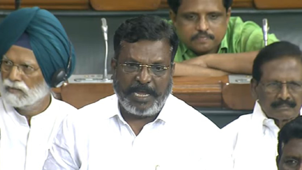Thirumavalavan spoke in Tamil on no confidence motion against Centre 
