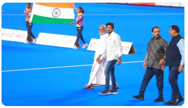Udhay has taken the children of his assembly constituency to Watch the Asian Championship Trophy 2023 Udhay has taken the children of his assembly constituency to Watch the Asian Championship Trophy 2023