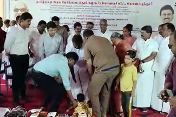 Govt bus driver who fell Minister feet with his 6 month child, Got transfer order as per his wish Govt bus driver who fell Minister feet with his 6 month child, Got transfer order as per his wish