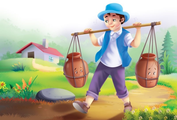 Short story for kids in Tamil : The two pots