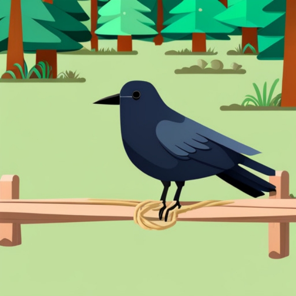 Short story for kids in Tamil : The Hungry crow