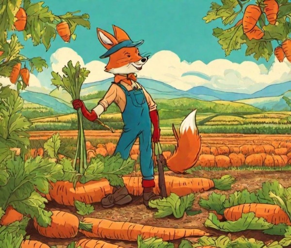 Short story for kids in Tamil : The farmer and fox