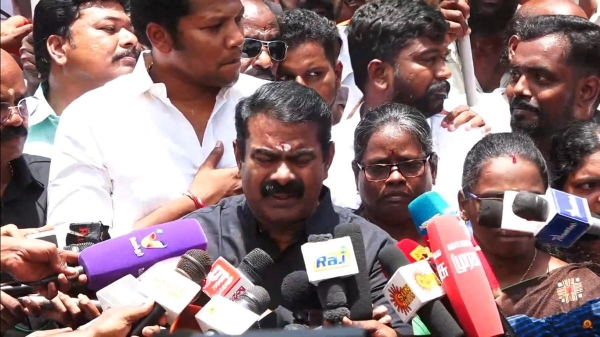 Seeman was asked by journalists when interviewed about the ideas being spread about Muslims and Christians 