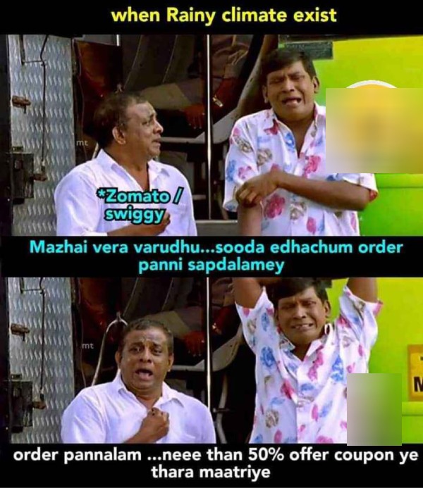 These are some jolly memes collections on rain