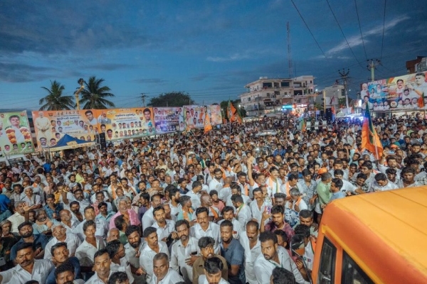 BJP President Annamalai speaks on DMK- Left parties fight in Vedasandur BJP President Annamalai speaks on DMK- Left parties fight in Vedasandur