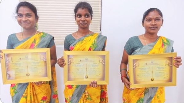 Udhayanidhi gave gifts to three women priests