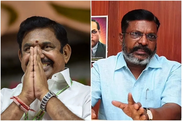Edappadi Palanisamy suddenly calls Thirumavalavan after breaking the alliance of AIADMK with BJP Edappadi Palanisamy suddenly calls Thirumavalavan after breaking the alliance of AIADMK with BJP