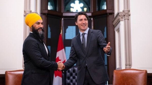 Canada PM Justin Trudeau controlled by Pro Khalistan NDP leader Jagmeet Singh 