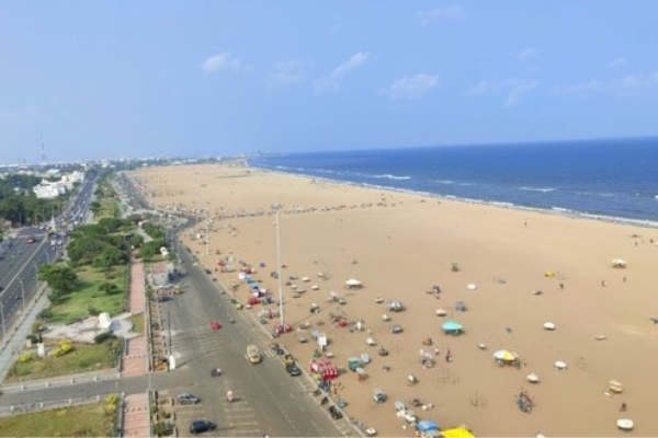 First time ever on Indian beaches; the best metro railway station setup in Chennai marina 
