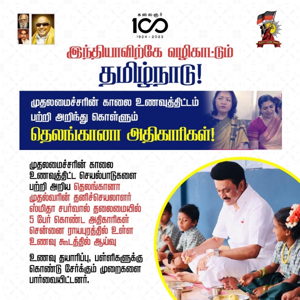 An app that keeps track of the Chief Ministers breakfast scheme