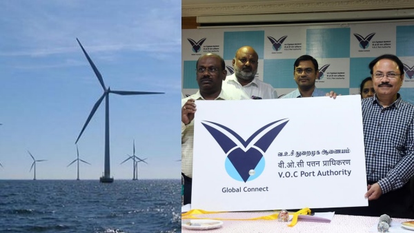 Offshore wind turbines with 500 MW Capacity will be setup near VOC Tuticorin Port at the sea 
