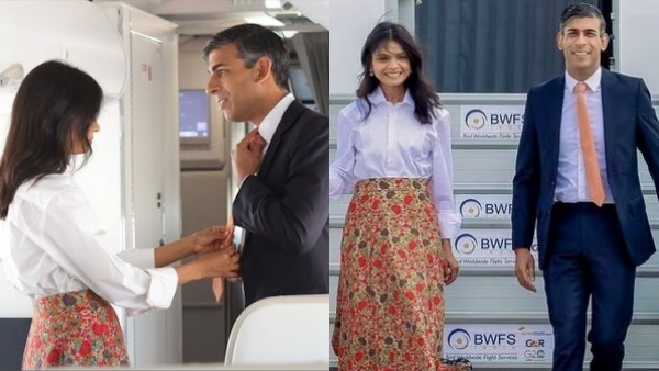  G20 Summit Akshata Murty fixing Rishi Sunak’s tie is now trending in internet