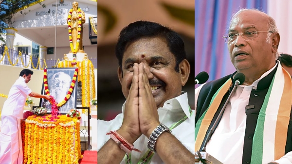 Periyars 145th birthday, Chief Minister MK Stalin, Edappadi palanisamy pay tributes 