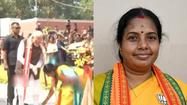 Why fall at PM Modis feet in delhi event? BJP MLA Vanathi Srinivasan explains 