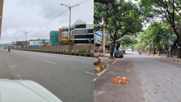 Cauvery Row: There is no traffic the buzzing Hosur Road is deserted due to Bangalore Band 