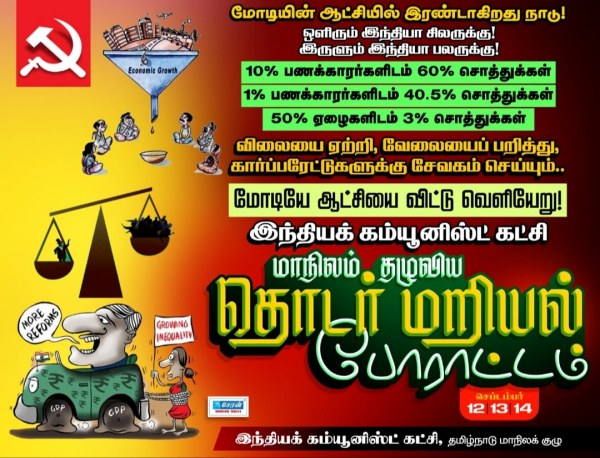 CPI to stage 3 days road roko protest against Union BJP Govt from today