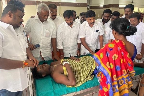 Annamalai condemns police as as BJP executive tries to commit suicide by setting himself on fire 