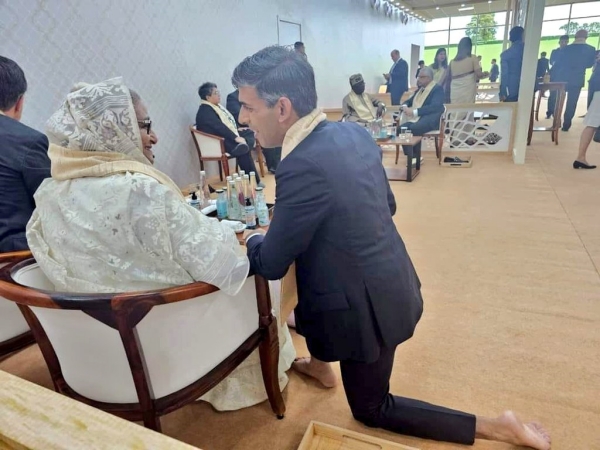 G20 summit: Netizens Share Rishi Sunaks touching moment with Sheikh Hasina G20 summit: Netizens Share Rishi Sunaks touching moment with Sheikh Hasina