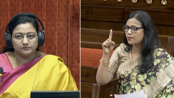 DMK MP Kanimozhi somu chaired rajya sabha while womens reservation bill debate 