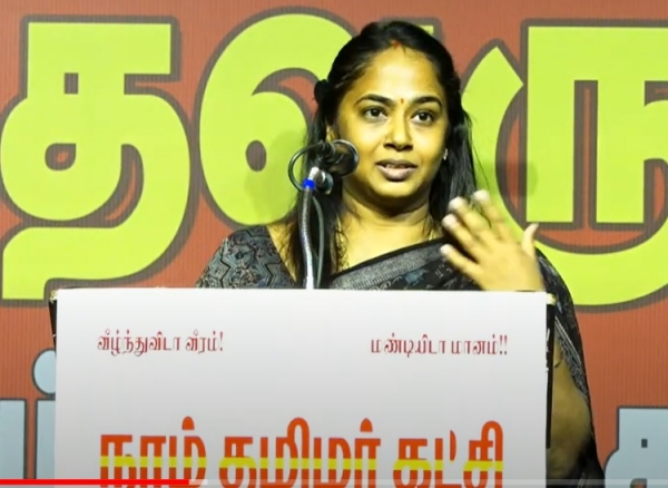 Seeman wife Kayalvizhi revelas internal fight in Naam Tamilar party 