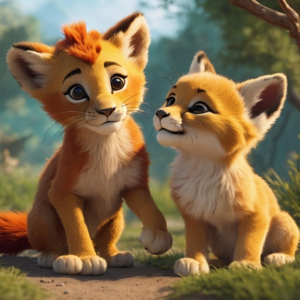 Short story for kids in Tamil : The kind lioness