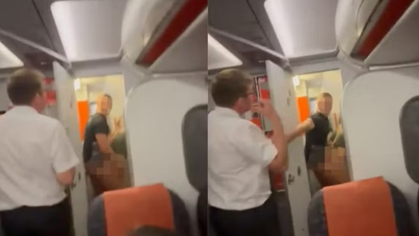 What happened in the London Flight Bathroom and why did police inquiry about it 