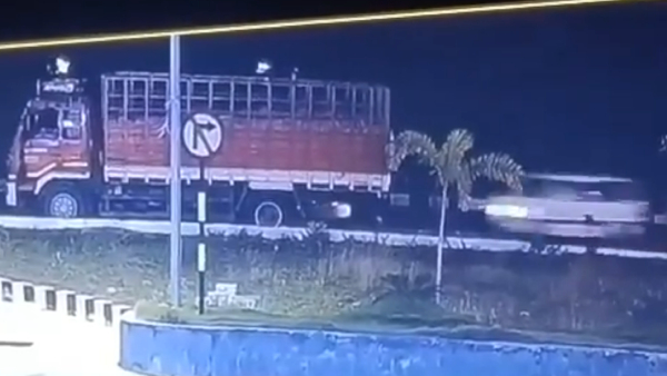 CCTV clippings shows how Omni van hits lorry 