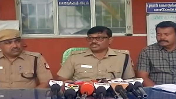 Tirupur sp saminathan press meet on palladam case main accused 