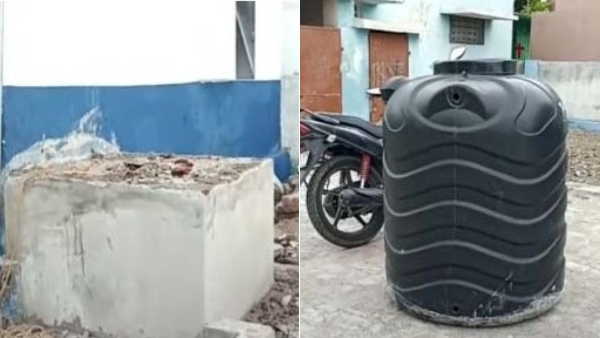 Cow dung mixed in school water tank near Virudhunagar Police begain investigation 