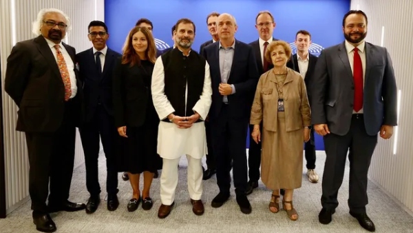 Rahul Gandhi meets European Parliament MPs and begins his Europe trips Rahul Gandhi meets European Parliament MPs and begins his Europe trips