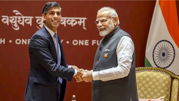 PM Modi Meets UK PM Rishi Sunak in the sidelines of G20 summit PM Modi Meets UK PM Rishi Sunak in the sidelines of G20 summit