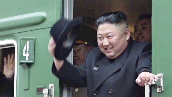 Kim Jong Un travels 1,180 km by train to meet Russian President Putin Kim Jong Un travels 1,180 km by train to meet Russian President Putin