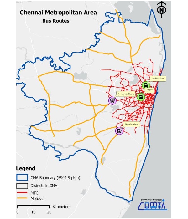 CUMTA start survey to correct big data on mobility among households of Chennai