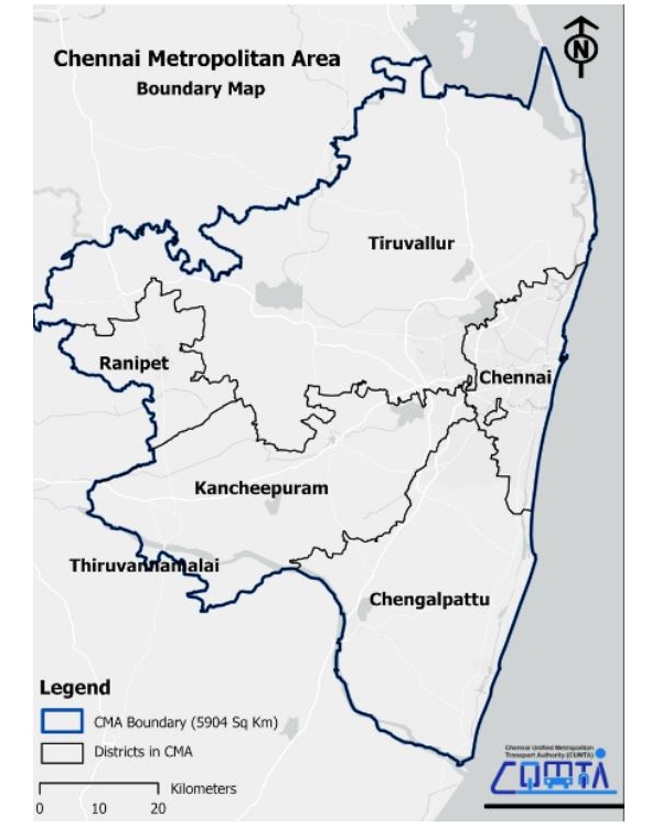 CUMTA start survey to correct big data on mobility among households of Chennai