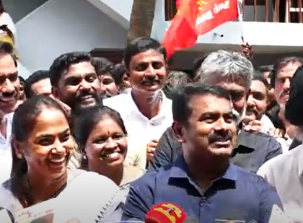  Seeman says about what did his wife Kayalvizhi say about Vijayalakshmi issue? 