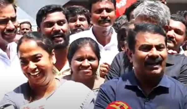  Seeman says about what did his wife Kayalvizhi say about Vijayalakshmi issue? 