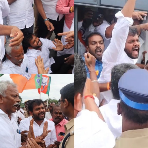 Shocking information revealed by ramanathapuram police about bjp executive who set fire himself 